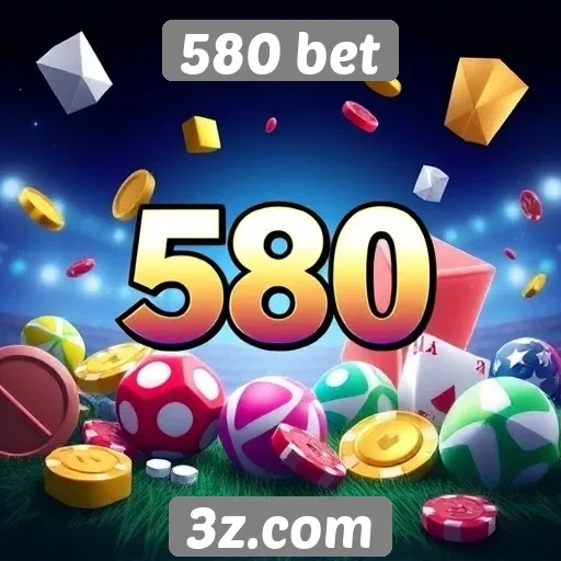 Variedade de jogos disponíveis na plataforma 580 bet